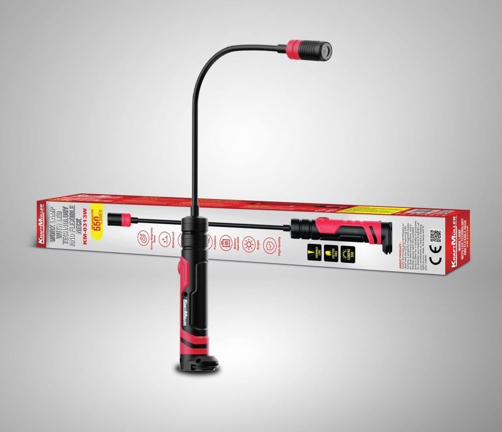 Lampe de travail flexible et aimantée KRAFTMULLER, Enlèvement, Neuf
