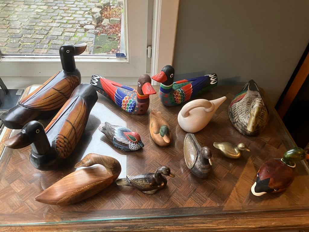 Lot de 13 canards décoratifs, Enlèvement