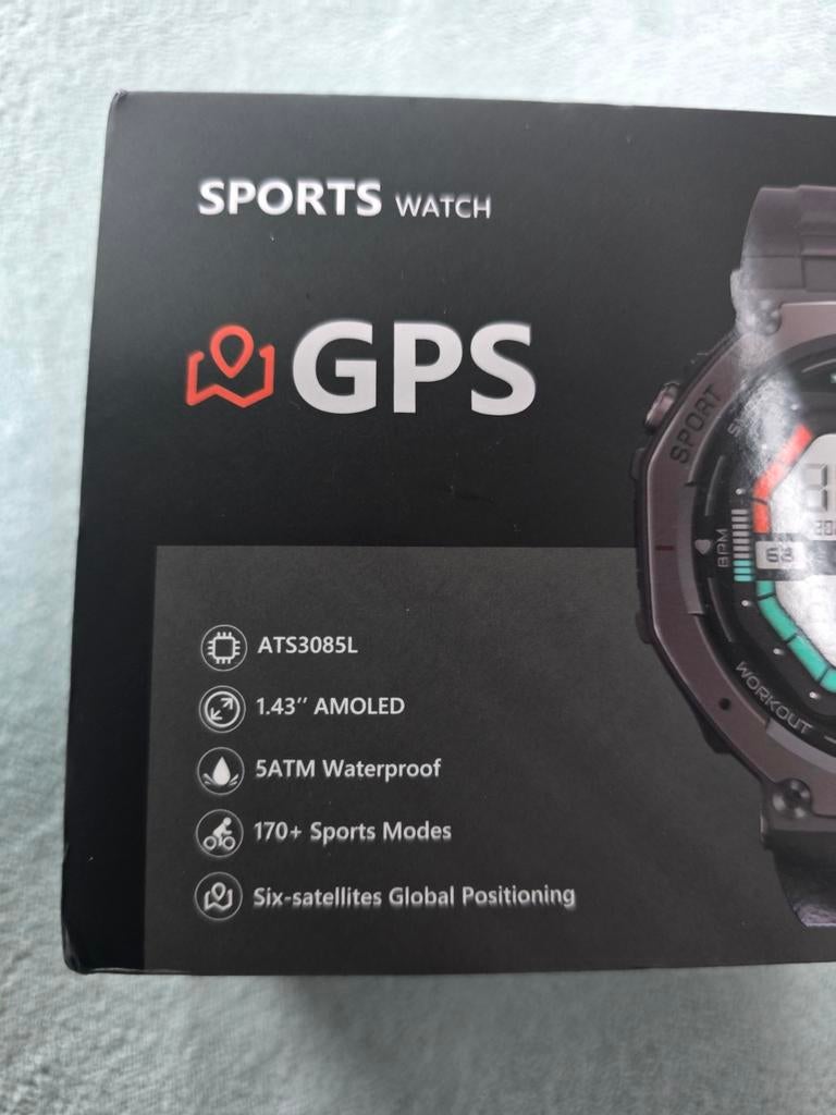 Nieuwe sporthorloge, Ophalen, GPS, Nieuw