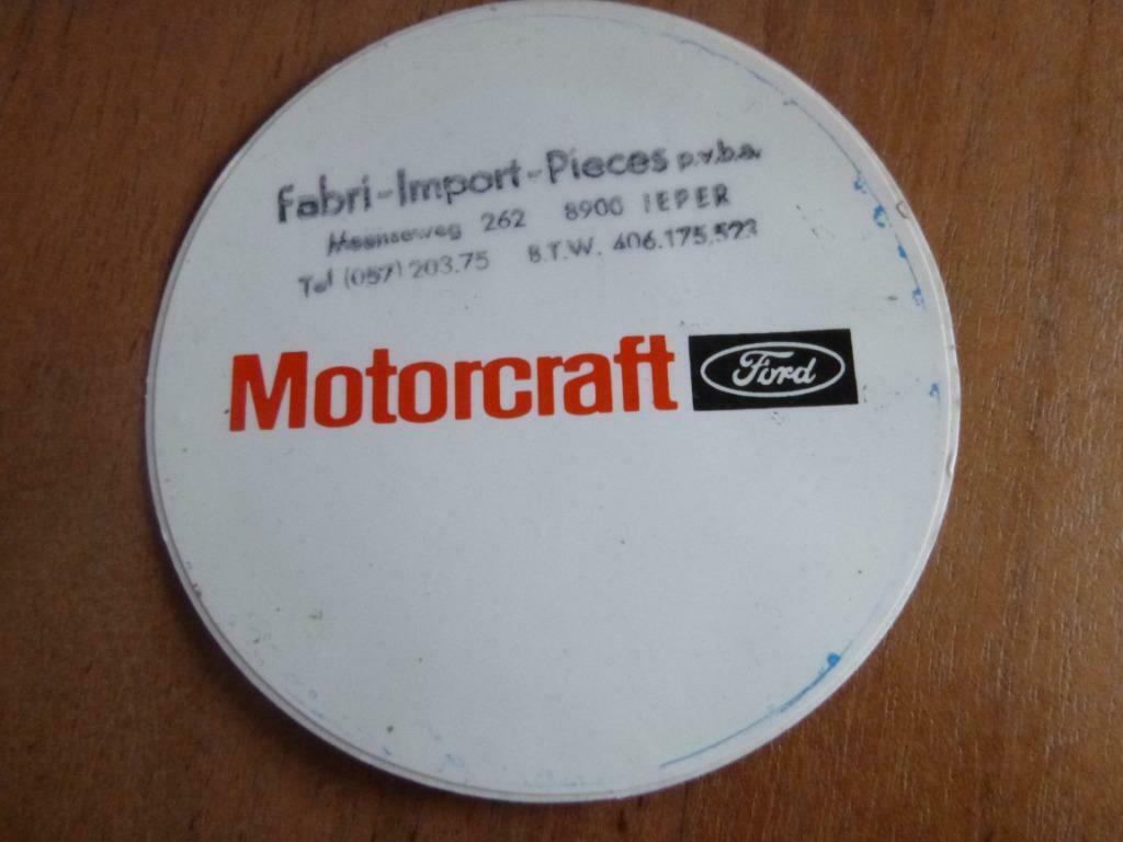 oude sticker ford motorcraft import ieper, Collections, Collections Autre, Neuf, Envoi