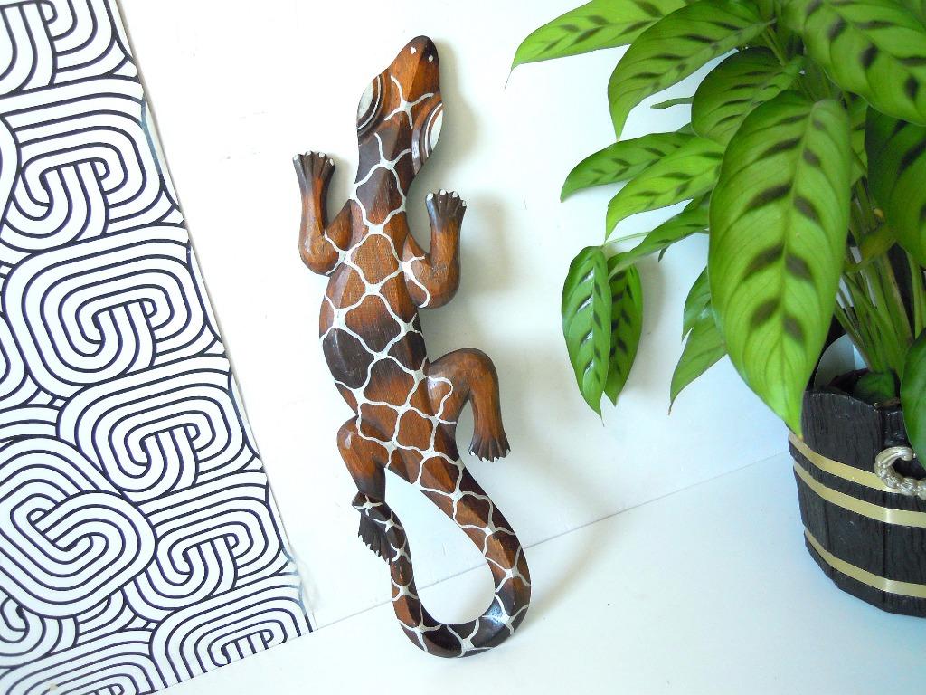 Houten gekko uit Australië, Ophalen of Verzenden, Zo goed als nieuw