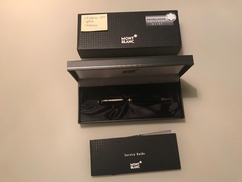 Montblanc classic balpen 164, Collections, Stylos, Neuf, Avec boîte, Stylo à bille, Enlèvement