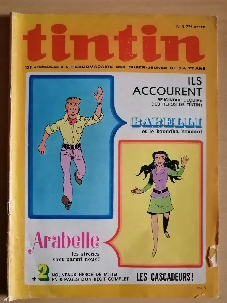 Le journal de Tintin numéro 9 - 1972, Enlèvement ou Envoi, Journal