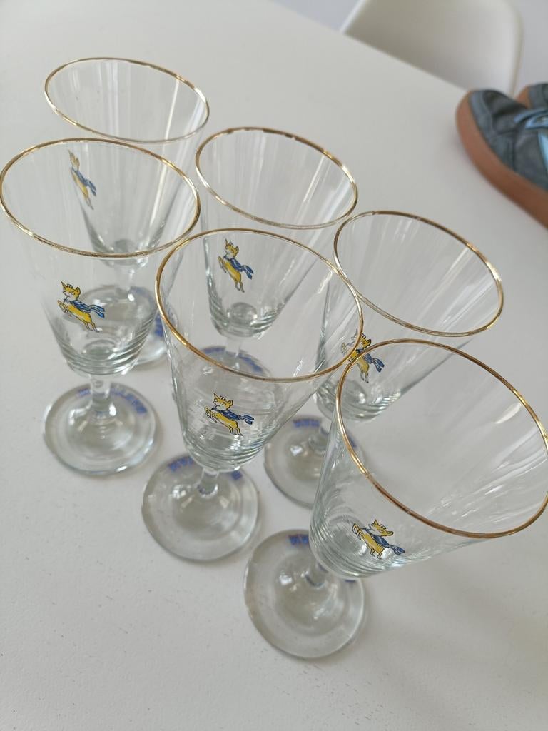 Babycham glazen. Hele mooie staat, Verzamelen, Ophalen of Verzenden, Zo goed als nieuw, Borrel- of Shotglas