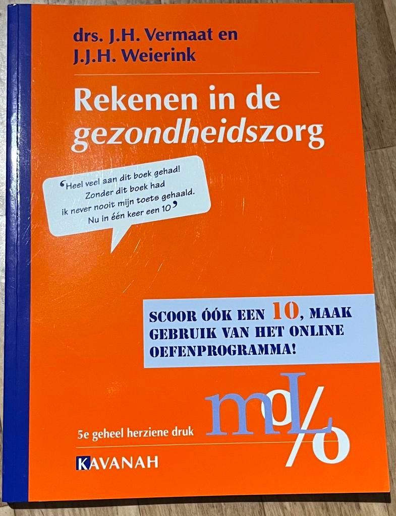 Rekenen in de gezondheidszorg, Ophalen of Verzenden, Zo goed als nieuw