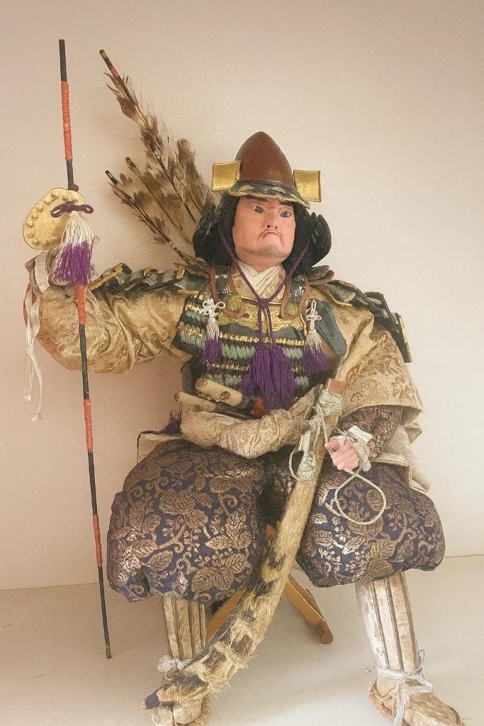 Samourai poupée yoroi 43.2 cm, Enlèvement ou Envoi, Autres, Épée ou sabre