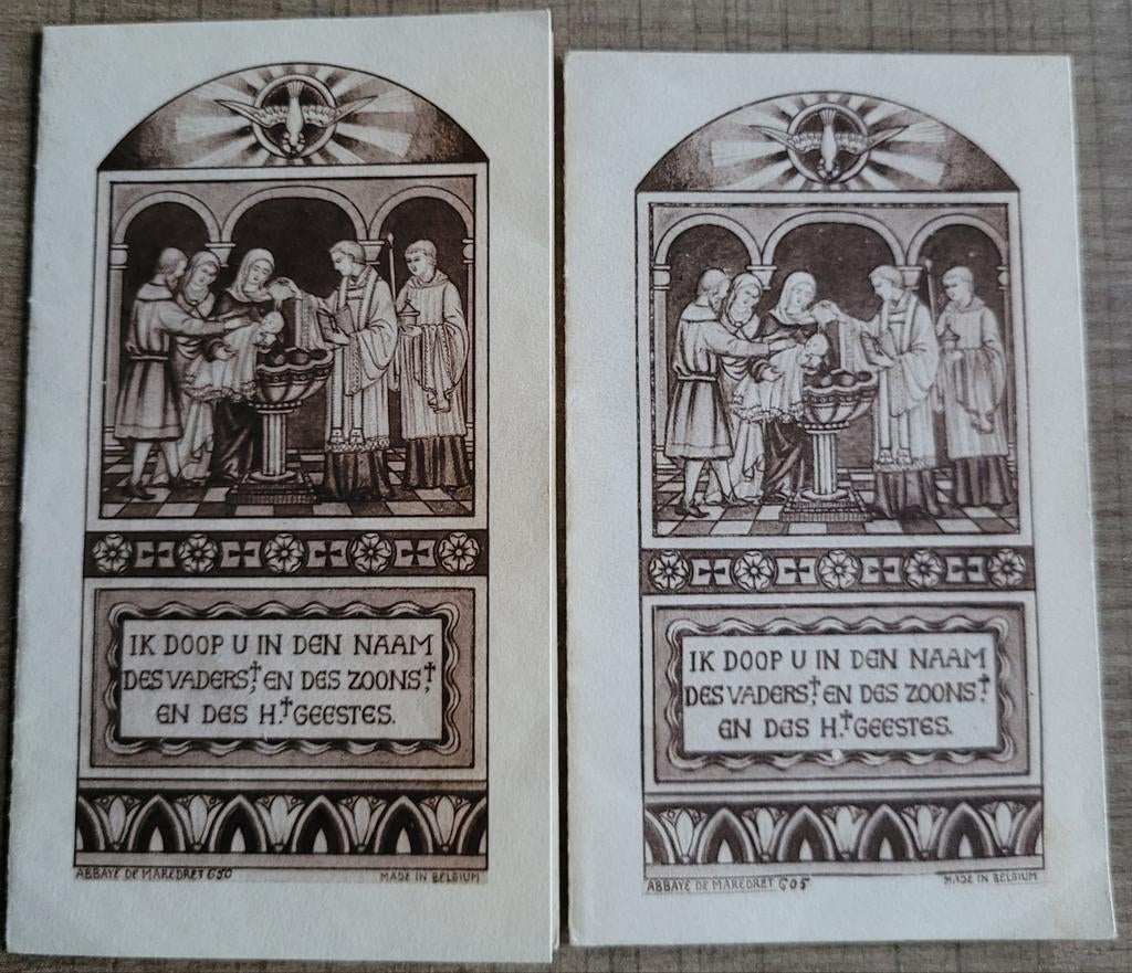 2 oude geboortekaartjes (Hasselt en Bokrijk jaren '30), Verzamelen, Ophalen of Verzenden, Voor 1970, Geboortekaartje