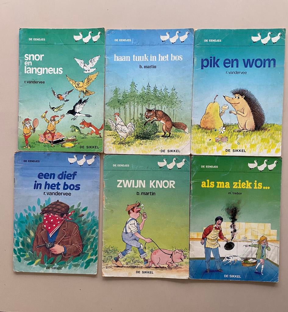 🍄 6 leesboekjes “  De Eendjes “ / 3 € voor 6 boekjes, Boeken, Ophalen of Verzenden, Gelezen