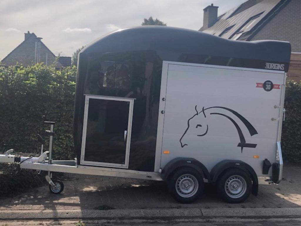 paardentrailer te huur, Ophalen, Nieuw, Aluminium, 1½-paards trailer
