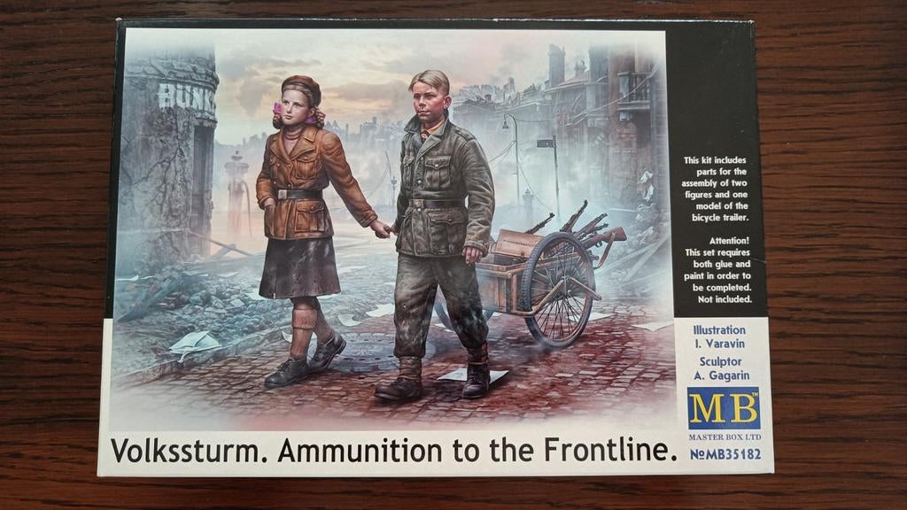 Des munitions Masterbox Volkssturm en première ligne 1:35, Enlèvement ou Envoi, Comme neuf, 1:35 à 1:50, Personnage ou Figurines