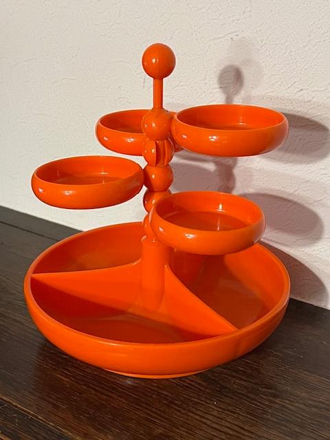 vintage 1970's Emsa Snacktoren, Duitsland oranje, Ophalen