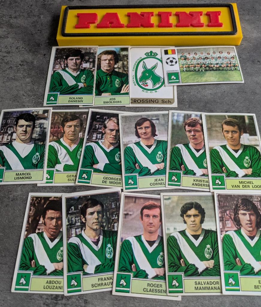 PANINI FOOTBALL 1972/73 CROSSING 15X STICKERS 1972, Verzenden, Zo goed als nieuw