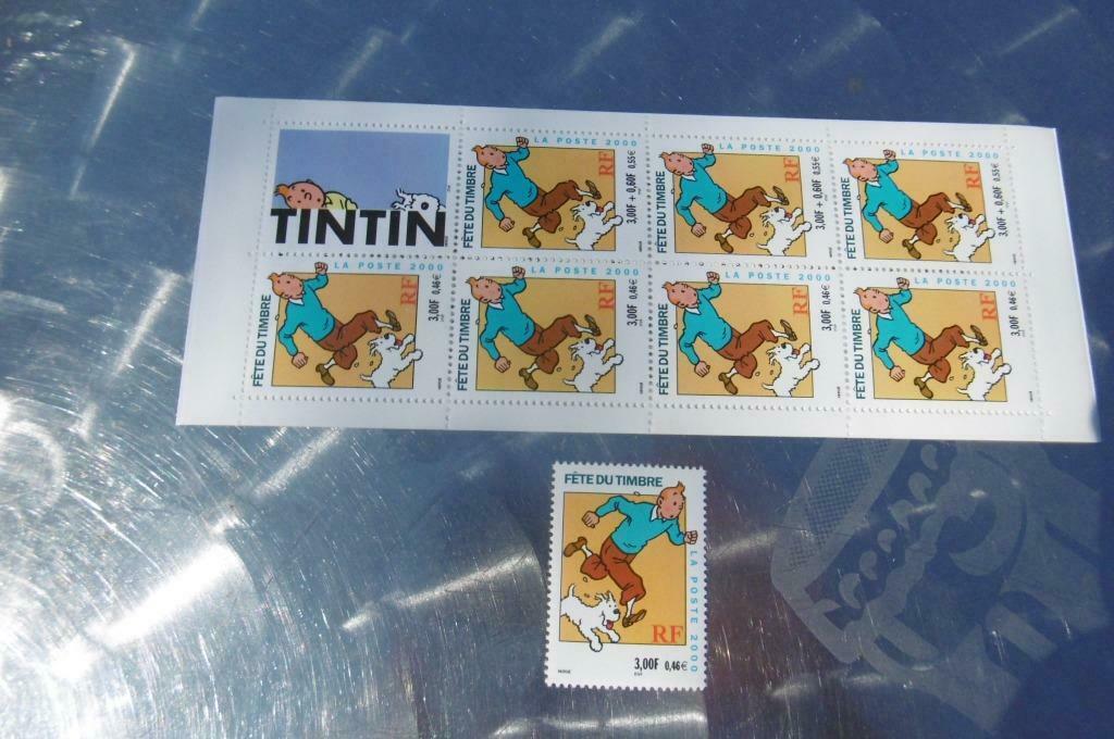 timbres TINTIN, Enlèvement ou Envoi, Non oblitéré, Autres thèmes