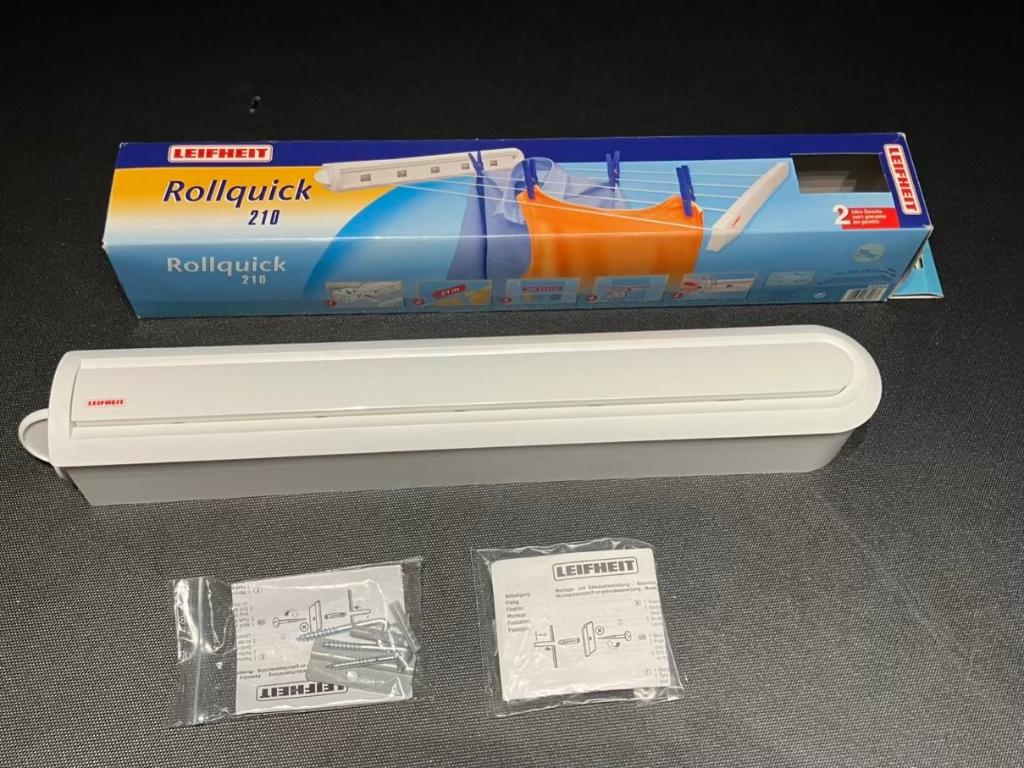 Leifheit wanddroogrek Rollquick 210, Ophalen, Nieuw, Wasrek