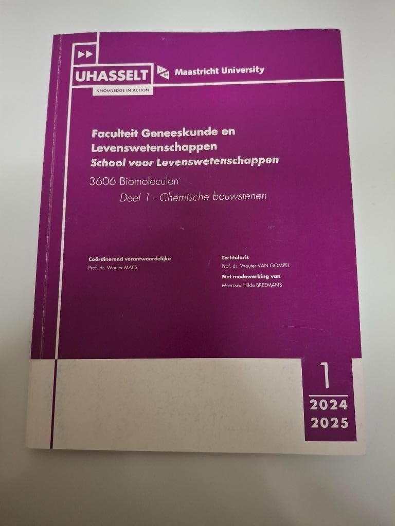 Studieboek Biomoleculen, Boeken, Studieboeken en Cursussen, Ophalen, Zo goed als nieuw, Overige niveaus