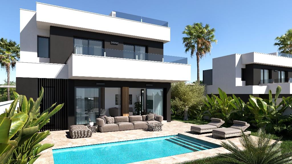 Nieuwe luxe villa in de omgeving van Torrevieja, Immo, Ciudad Quesada, Dorp, Spanje, Woonhuis