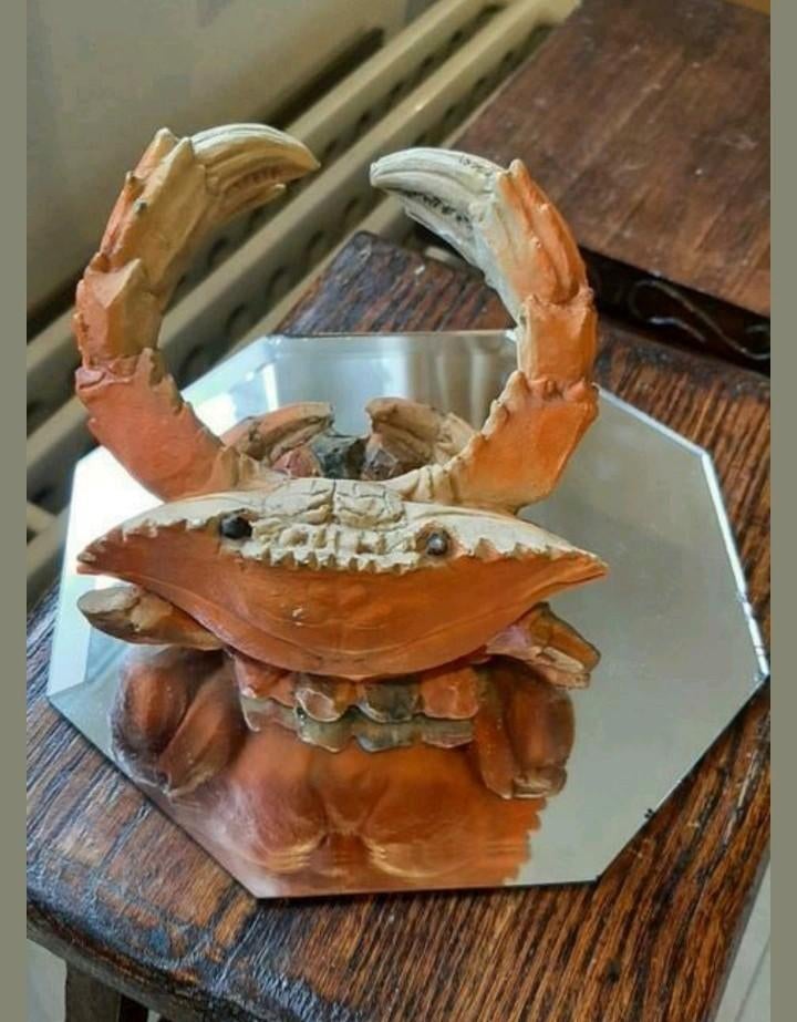 Vintage, un crabe sur un miroir !, Maison & Meubles, Enlèvement ou Envoi, Comme neuf