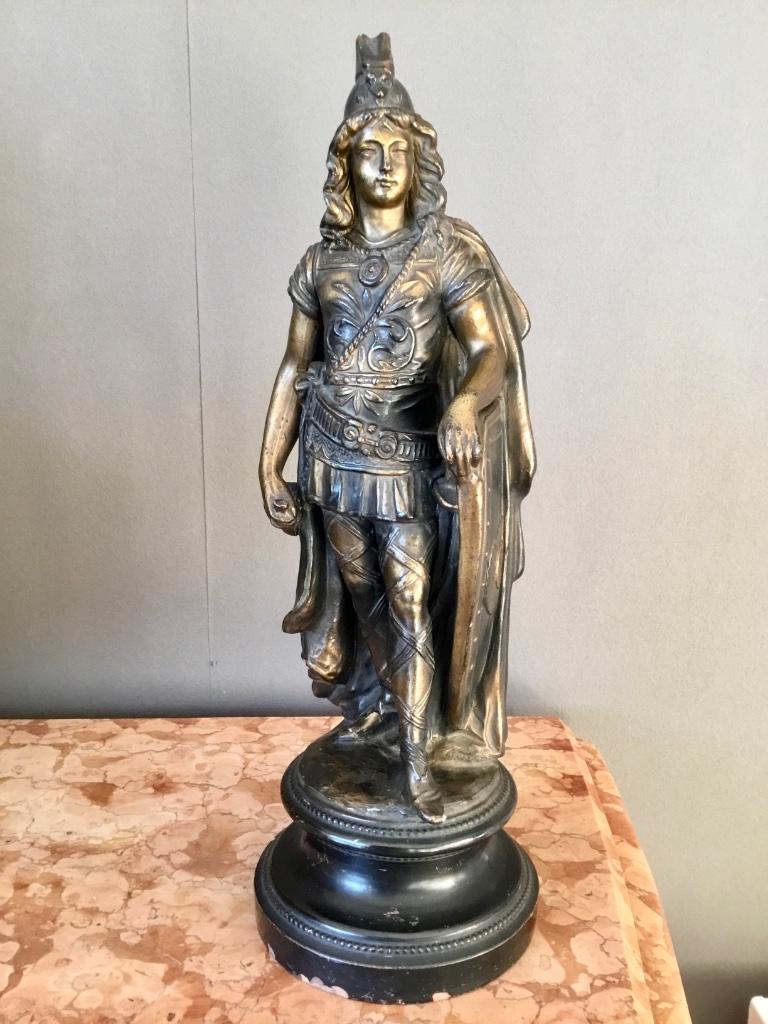 Statue terre cuite 35 cm Faïencerie de Uffrecht & Cie XIXème, Antiquités & Art, Enlèvement ou Envoi