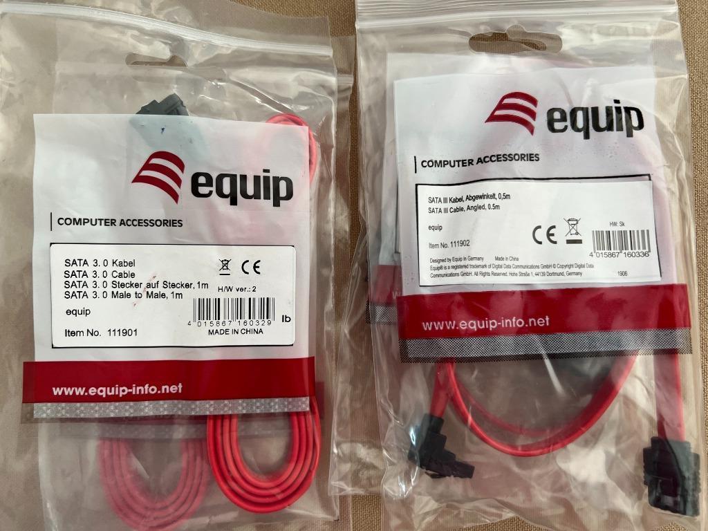 SATA III Kabel 6 Gb - 100 cm - met clips - nieuw, Enlèvement ou Envoi, Neuf