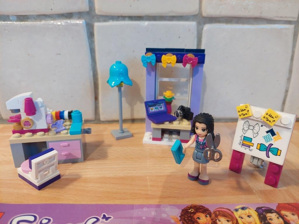 Lego Friends 41115 Emma's atelier - Emma's creative workshop, Ophalen of Verzenden, Gebruikt, Complete set, Lego