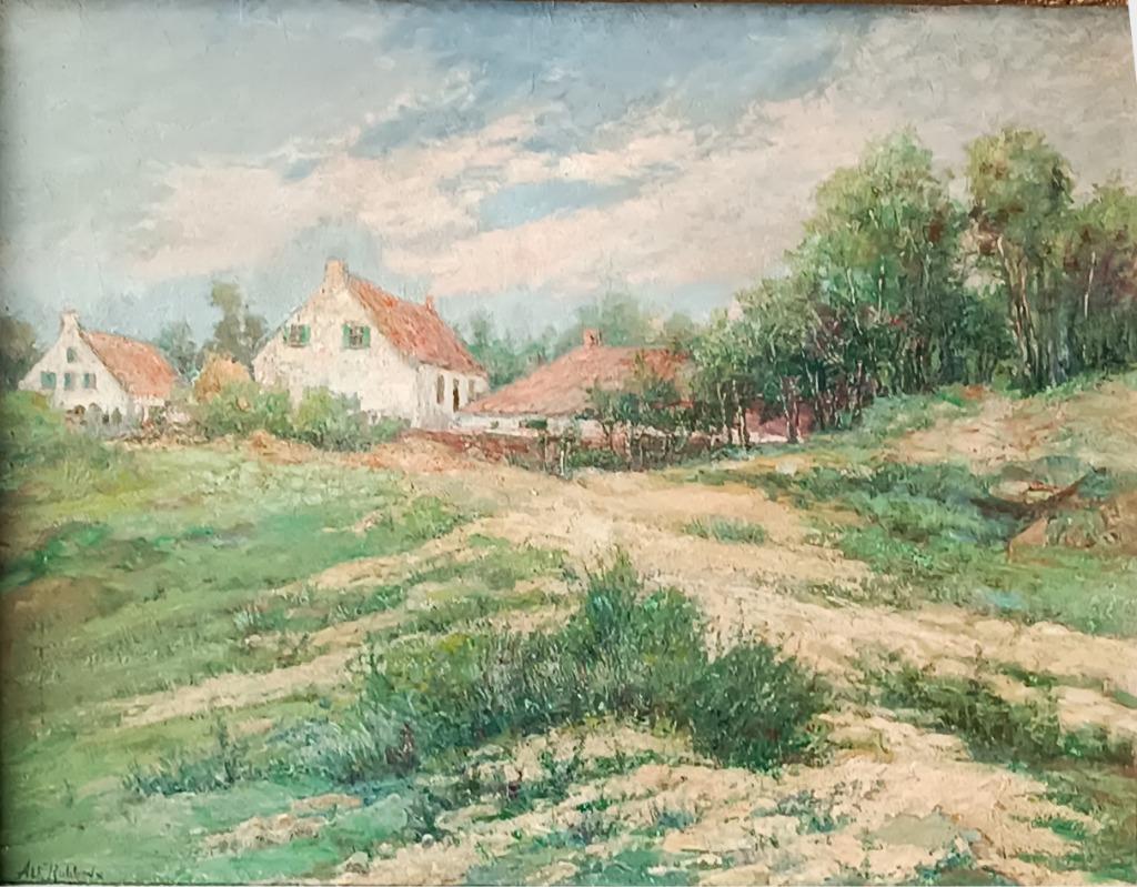 Alfons Rubbens (1944): Landschap (80 x 63 cm), Antiek en Kunst, Ophalen of Verzenden