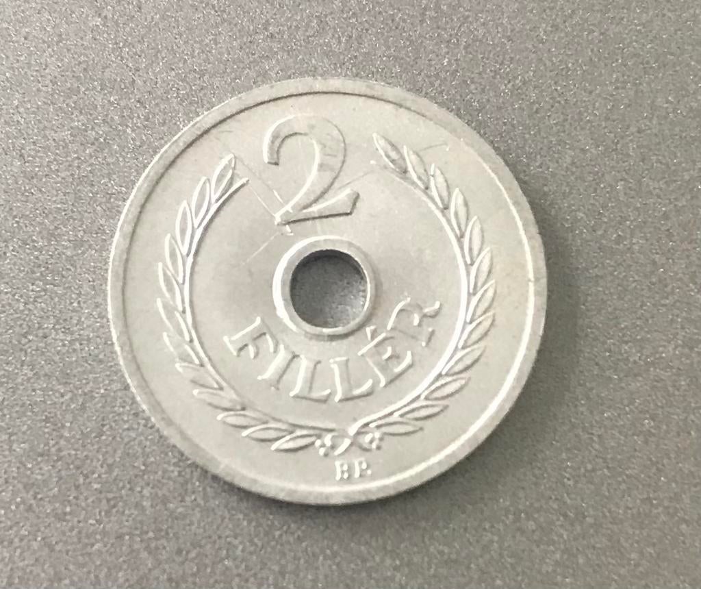 Munt 2 Filler 1963 Hongarije, Postzegels en Munten, Ophalen of Verzenden, Hongarije, Losse munt