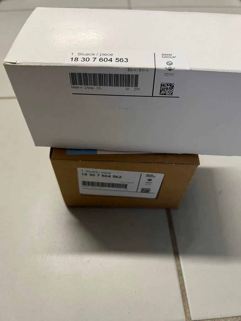 BMW uitlaat sierstuk black chrome E90 E91 E92, Auto-onderdelen, Ophalen of Verzenden, Nieuw, BMW