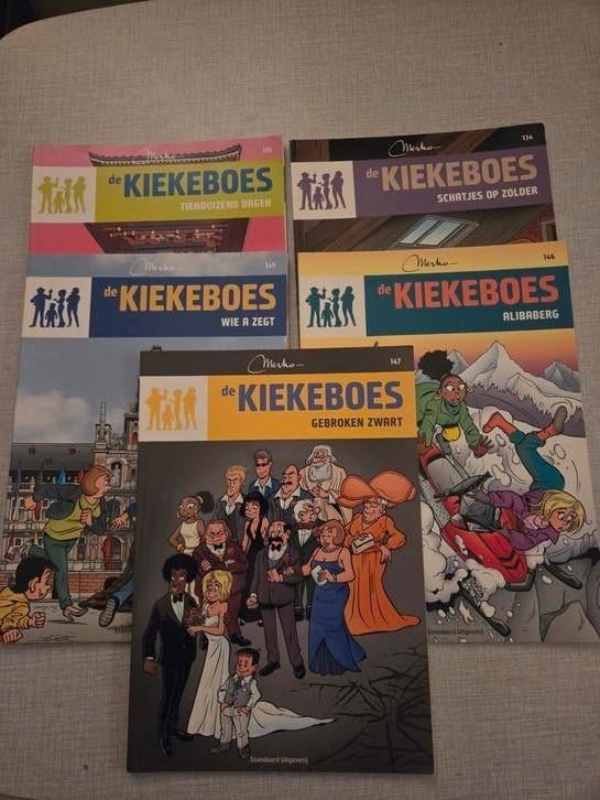 5 x de Kiekeboes, 1ste druk., Merho - kiekeboe, Ophalen of Verzenden, Zo goed als nieuw, Meerdere stripboeken