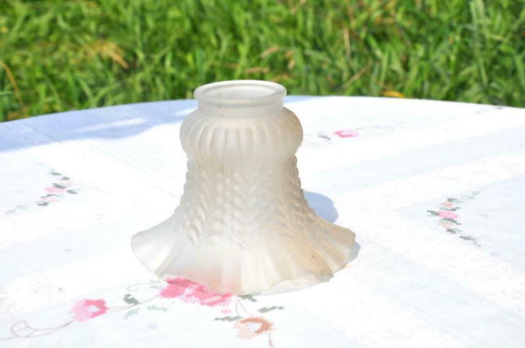 §  bobèche verre opaque decor zigzag, Ophalen of Verzenden