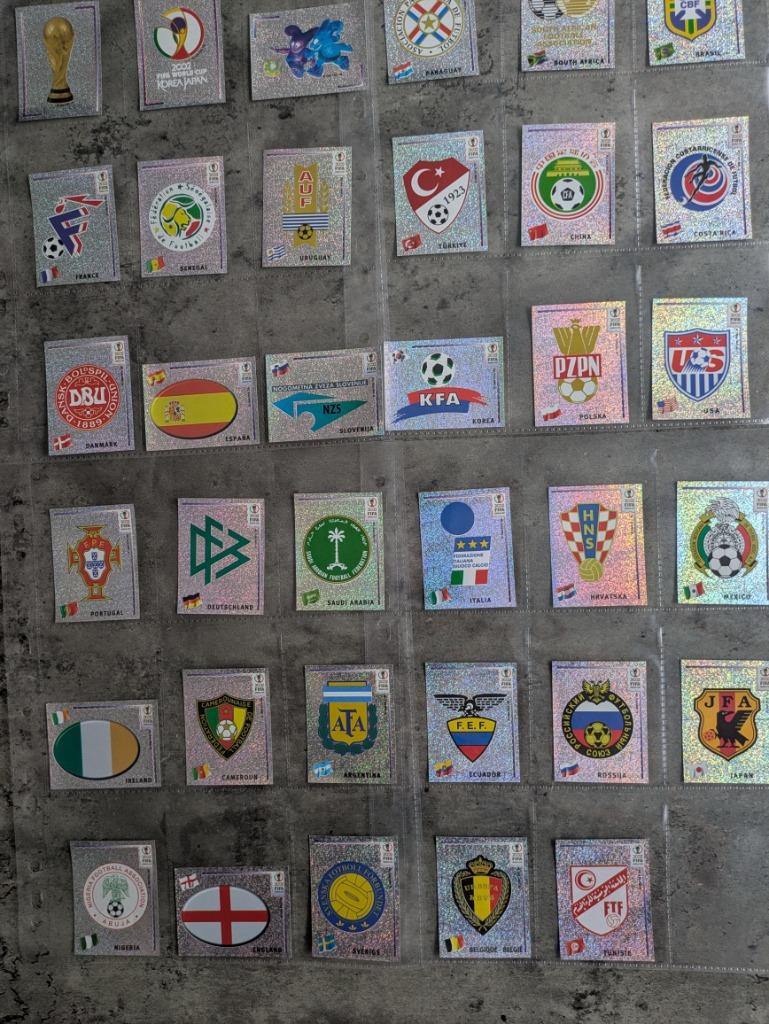 PANINI WORLD CUP KOREA JAPAN 2002   voetbal stickers 35X, Verzenden, Nieuw