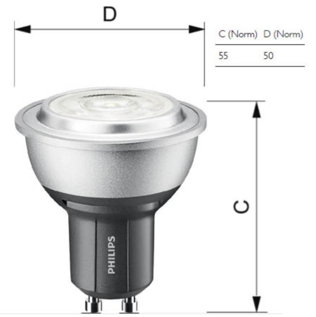 8 spots LED Philips MASTER GU10 à intensité variable, Enlèvement ou Envoi, Comme neuf, LED