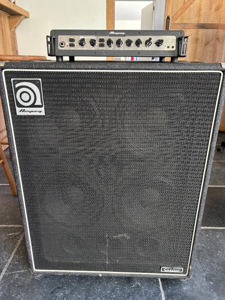 Ampeg head en cab, Musique & Instruments, Enlèvement, Utilisé, Électrique