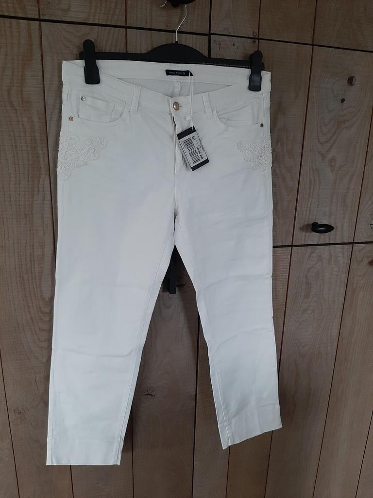 NIEUW!! 3/4de jeans RIVER WOODS Mt31 (nwpr 129.90eur), Kleding | Dames, Broeken en Pantalons, Nieuw, Maat 38/40 (M), Wit, Driekwart