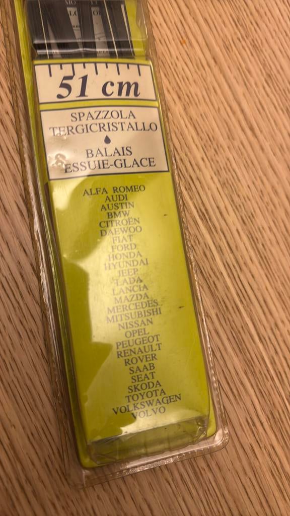 Ruitenwissers 51 cm nog in verpakking voor je oldtimer, Particulier, Achat, Alfa Romeo