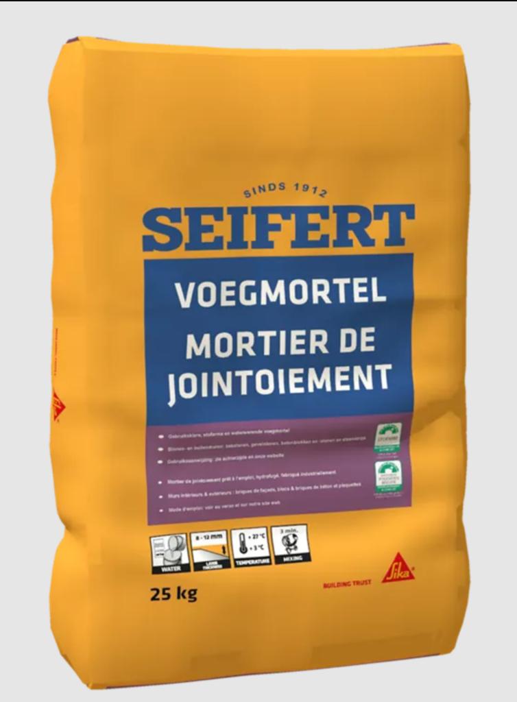 3 zakken brick joint RODE (Seifert 927) 15 x 25 kg, Ophalen, Nieuw