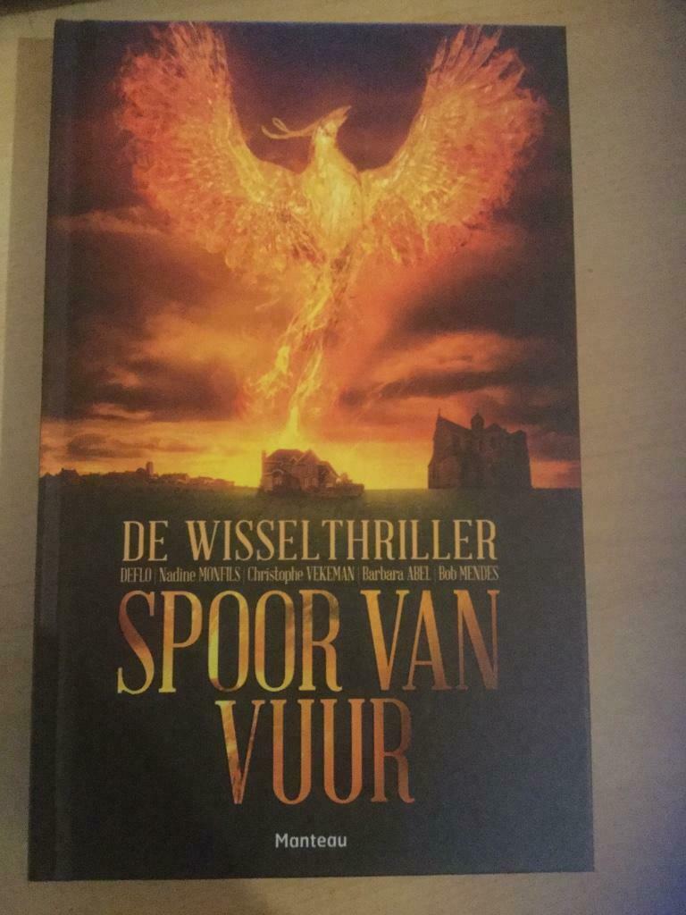 Reclame Grimbergen Manteau Wisselthriller Spoor van Vuur, Ophalen of Verzenden, Nieuw, België