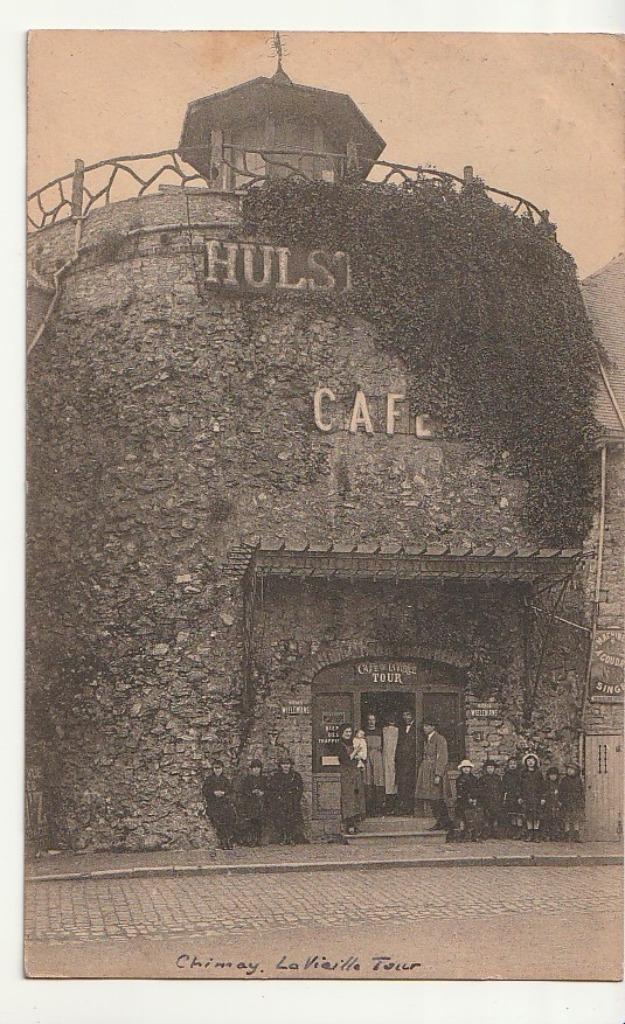 Chimay - La vieille Tour - café (Hulstkamp) - veel mensen, Verzamelen, Verzenden, Gelopen, Henegouwen