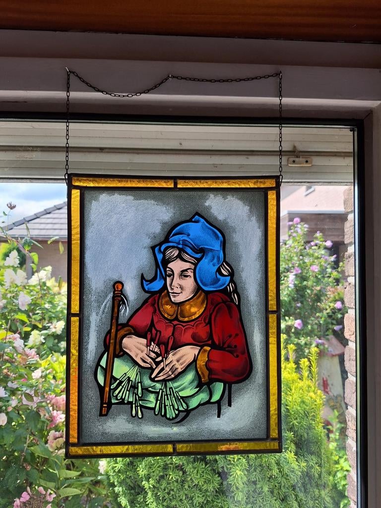 Glasraam 2 loden omkadering, Ophalen, Zo goed als nieuw