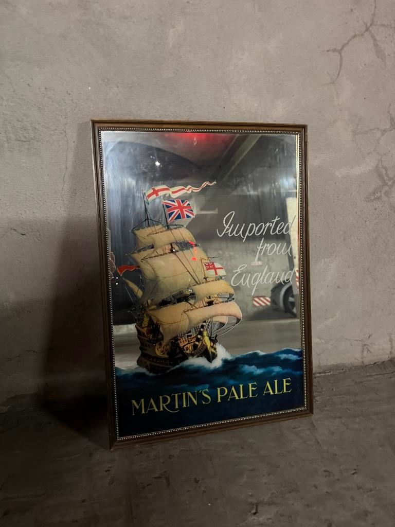 Martin’s Pale Ale wanddecoratie – vintage reclame in kader, Huis en Inrichting, Ophalen, Zo goed als nieuw