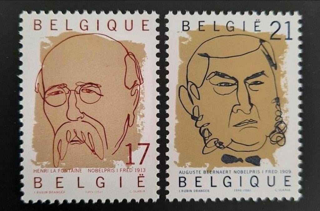 België: OBP 2838/39 ** Nobelprijswinnaars 1999., Frankeerzegel, Ophalen of Verzenden, Zonder stempel, Postfris