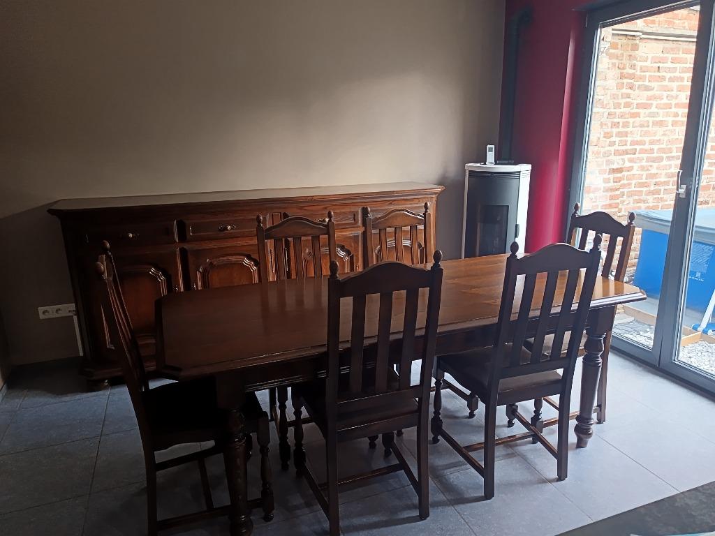 Salle à manger en chêne complète, Enlèvement, Utilisé, 4 à 6 chaises
