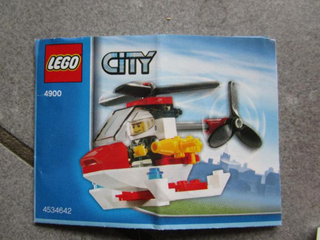 LEGO City helikopter 4900, Ophalen of Verzenden, Zo goed als nieuw, Complete set, Lego