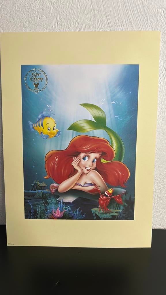 Lithographie originale la petite sirene 2006 walt disney, Enlèvement ou Envoi