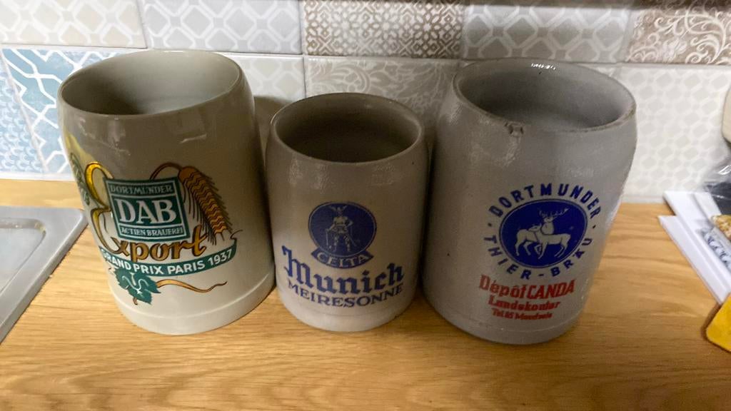 Bierpotten landskouter Parijs grand prix Meiresonne, Ophalen of Verzenden, Zo goed als nieuw