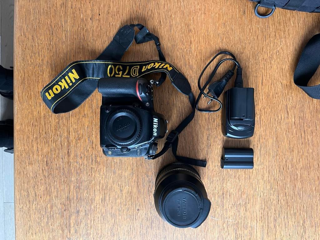 Nikon D750 full frame + Tamron 24-70mm F/2.8 SP VC USD, Ophalen, Gebruikt, Spiegelreflex, Nikon