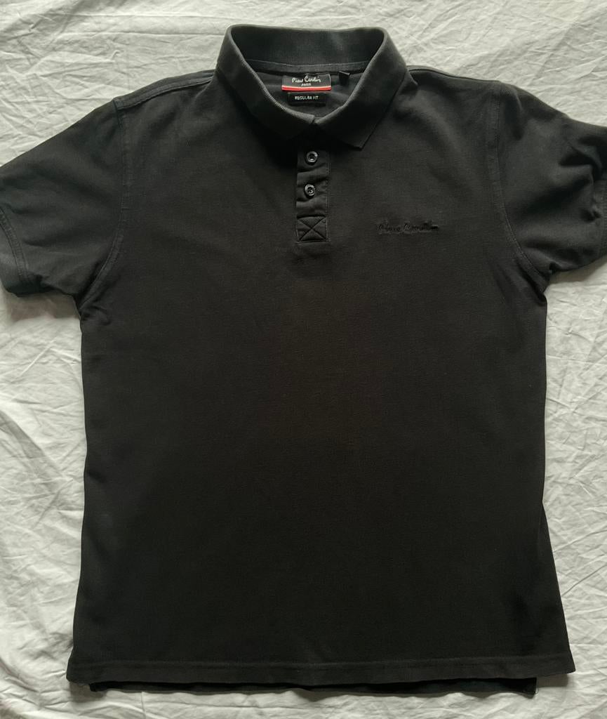 Pierre Cardin, polo noir coupe classique XS, Enlèvement ou Envoi, Porté, Noir, Pierre Cardin