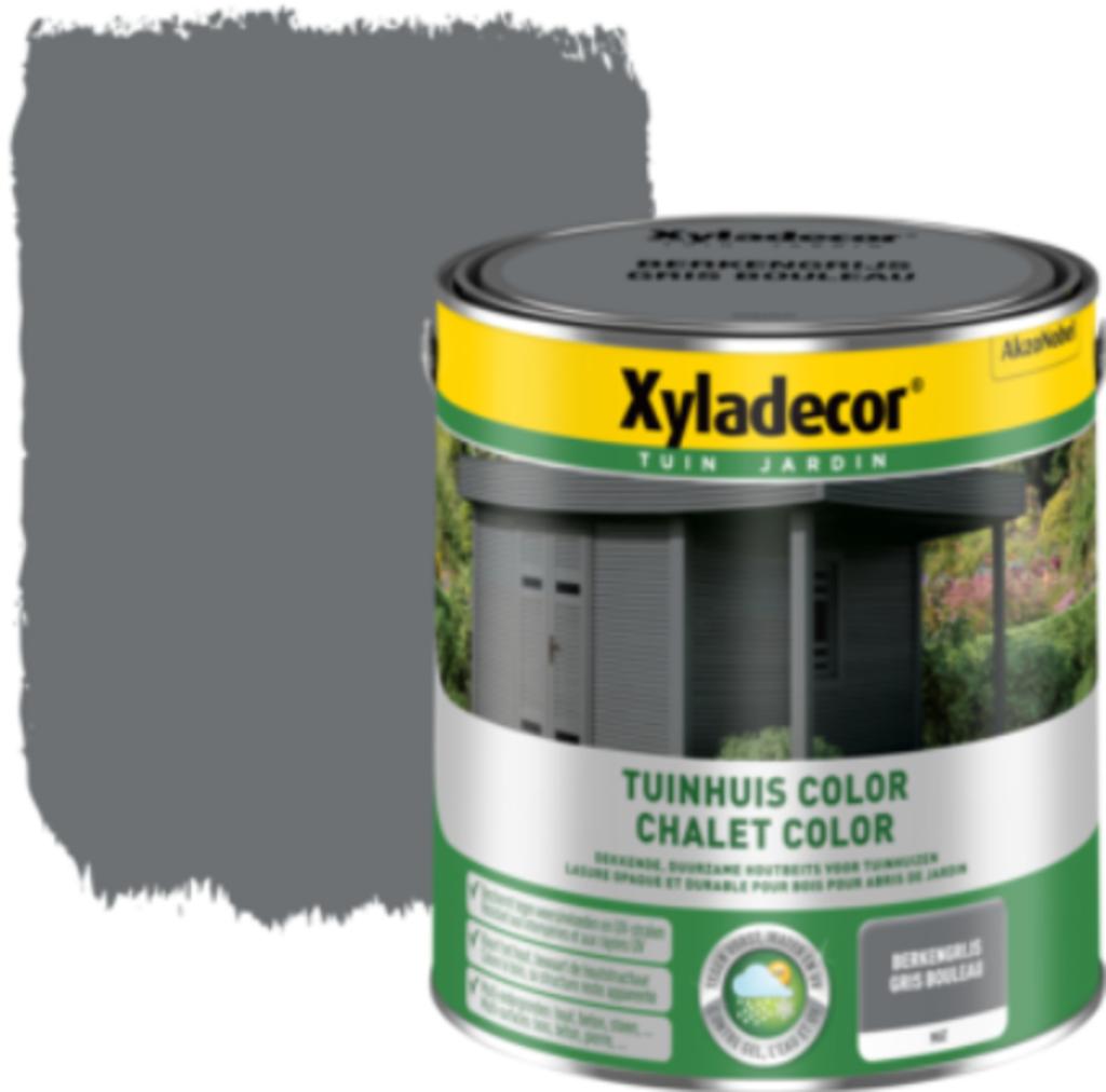 Pot lasure chalet Xyladecor gris bouleau 2,5L - OUVERT, Bricolage & Construction, Peinture, Vernis & Laque, Moins de 5 litres