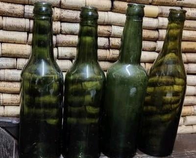 WO1 lotje Duitse bierflessen, Verzamelen, Ophalen of Verzenden