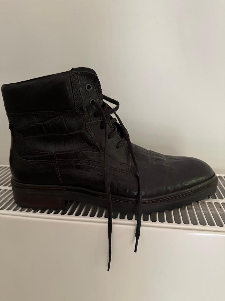 Croco boots Floris van Bommel, Ophalen, Zwart, Boots, Floris van Bommel