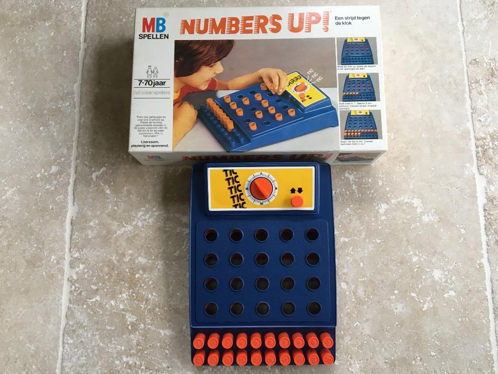 Vintage spel numbers up, Een of twee spelers, Ophalen, Zo goed als nieuw